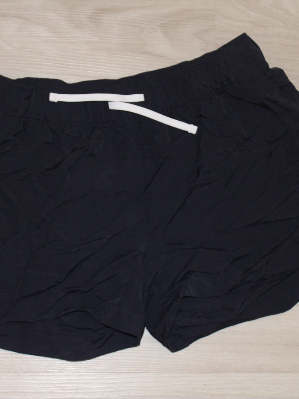 The North Face Black Athletic Drawstring Shorts with White Cord